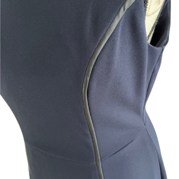 41 Hawthorn Reina Faux Leather Detail Knit Dress Size Large - Picture 4 of 6